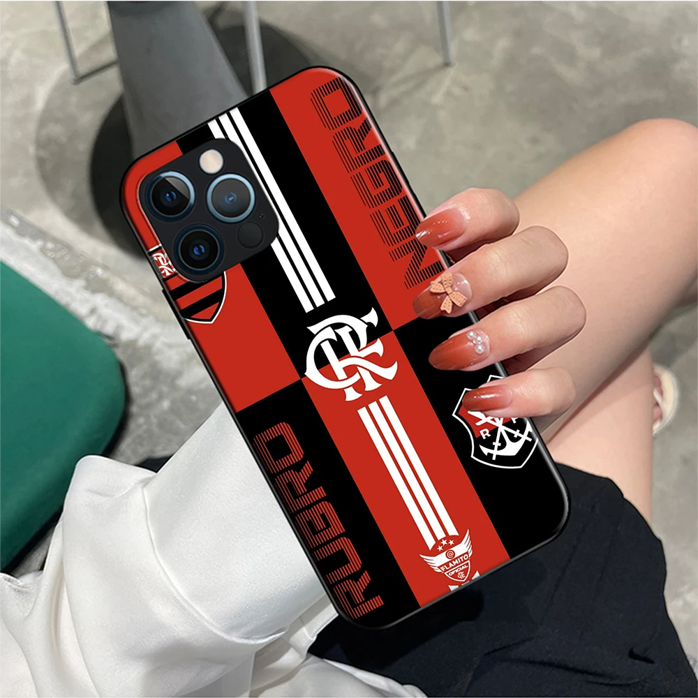 Phone Cover for iPhone 16 15 14 13 7 8 Pro Max Mini Plus New Case Y-38 Flamengo