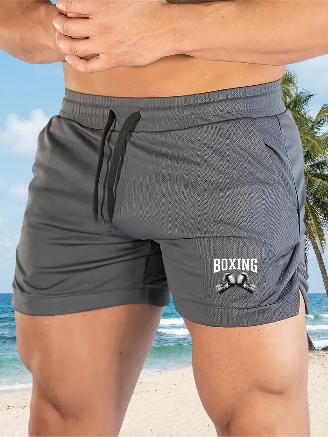 

Men's Athletic Shorts: Shorts for Fitness, Boxing, and Running; Sports Shorts; Summer Casual, Quick-Dry, and Breathable Shorts