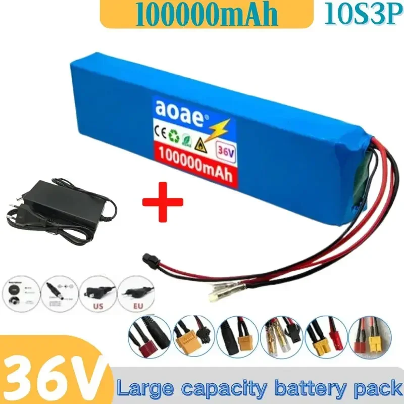 

36V 10 s3p 100Ah 18650 batteria al litio M365 ricaricabile Power modificato bicicletta Scooter veicolo elettrico con BMS