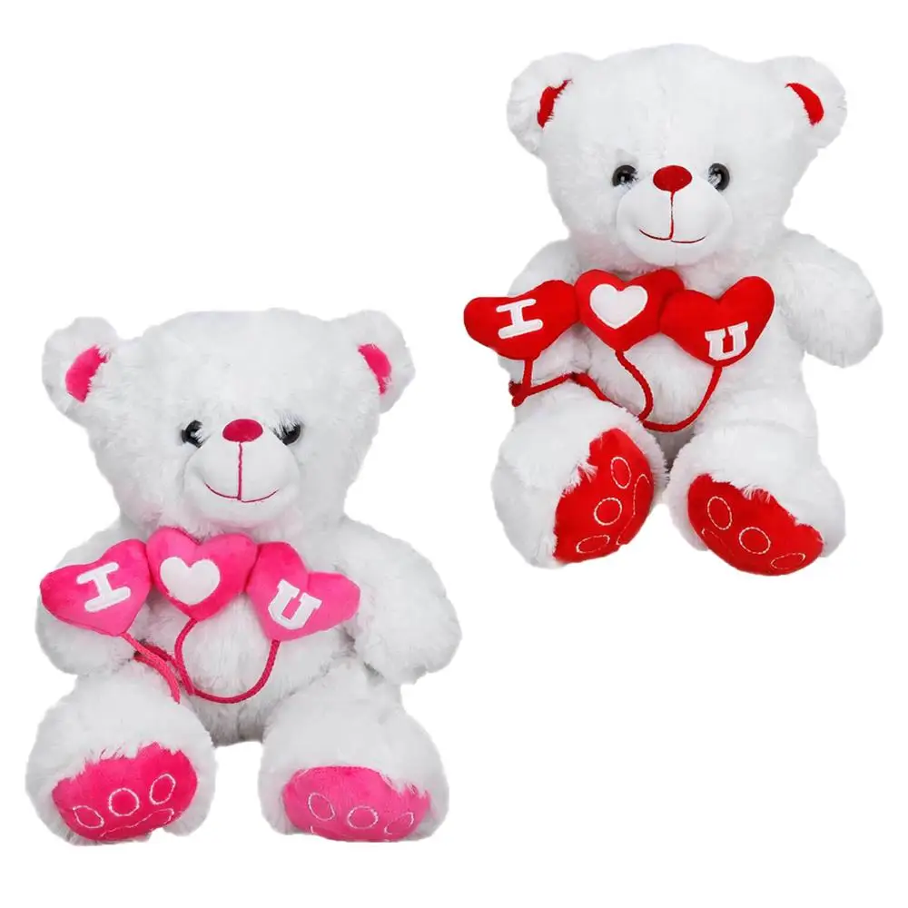 3-hearted plush bear 38 cm. 1 pcs price