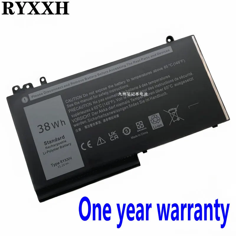 

11,1 V 38Wh RYXXH Аккумулятор для ноутбука DELL Latitude 11 12 5000 3160 E5450 E5550 E5250 M3150 3-Cell Series 09P4D2 9P4D2