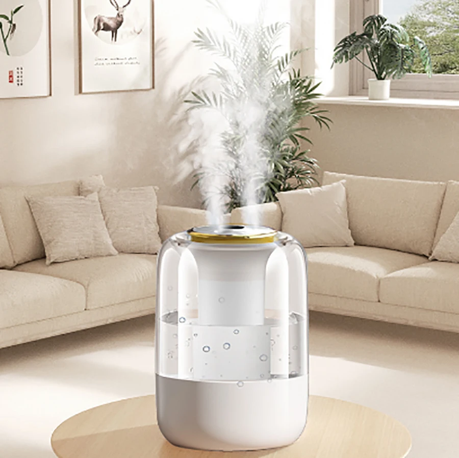 Digital air humidifier, 2.5L large-capacity water tank, dual-hole spray, household aromatherapy essential oil diffuser