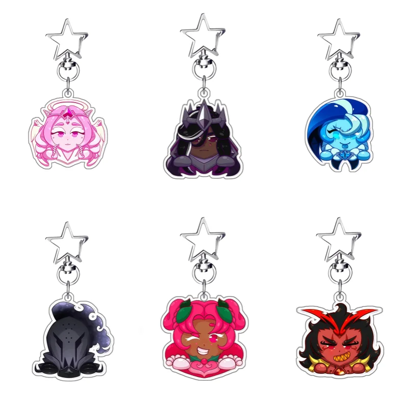 

Keychain for Gingerbread Man Kingdom Eternal Sugar Biscuits White Dew Biscuits Game Fans Gift Acrylic Keychain Pendant Bag Charm