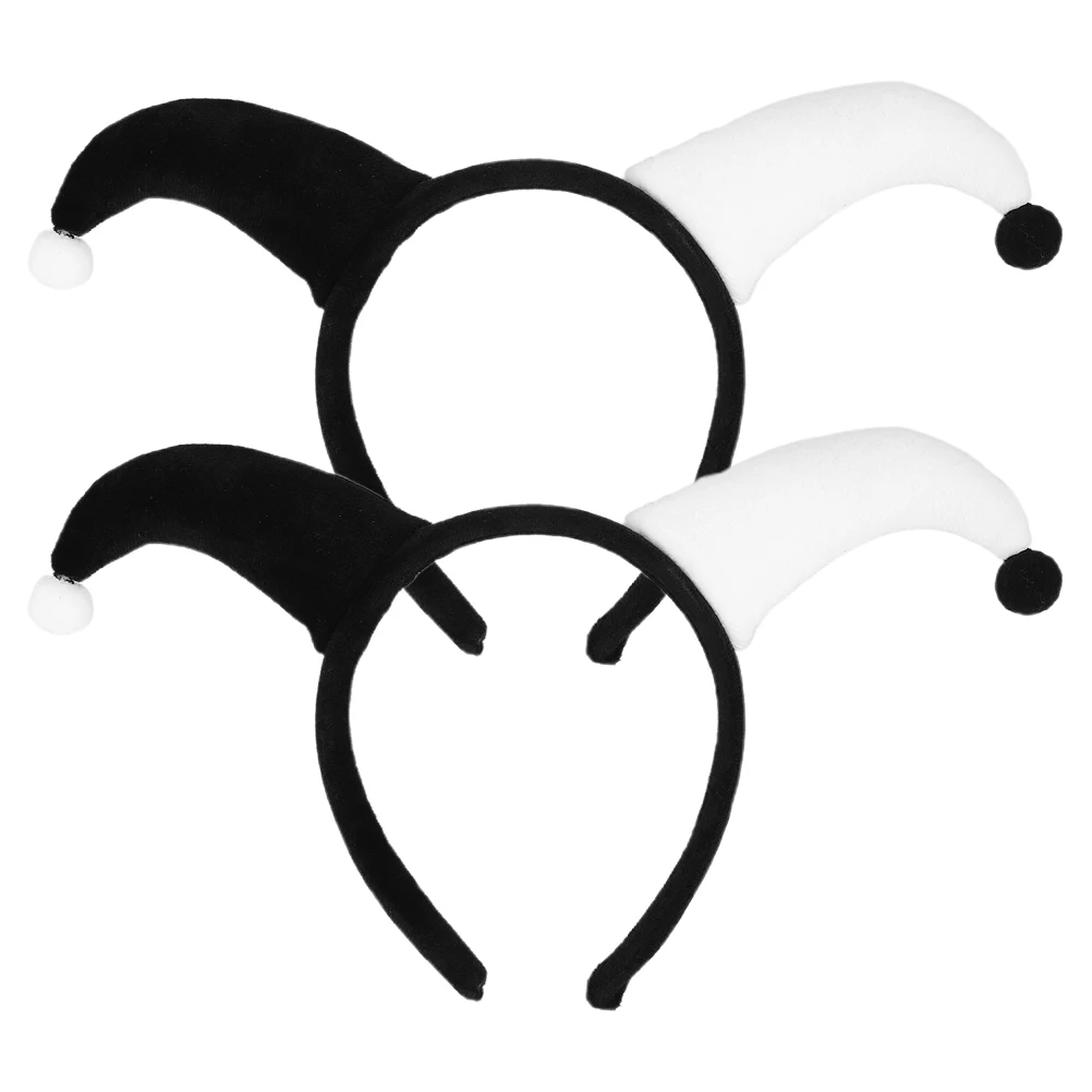 

2pcs Halloween Clown Hairband Set Clown Funny Party Headwear With Clown Elements For Halloween Halloween Headband Set Party