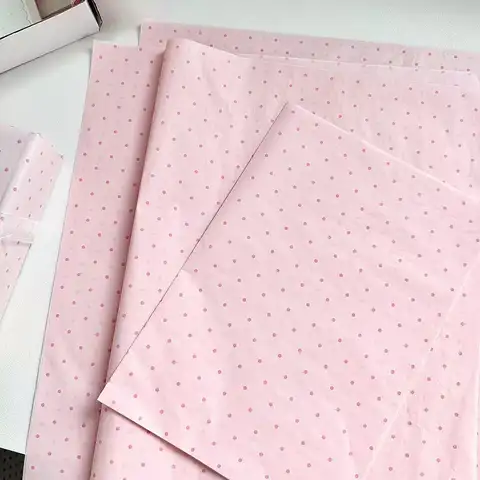 Ins Pink Polka Dot Sydney Paper Gift Wrapping Paper, Small Fresh Bouquet Wrapping Paper, Gift Paper, DIY Handmade Material