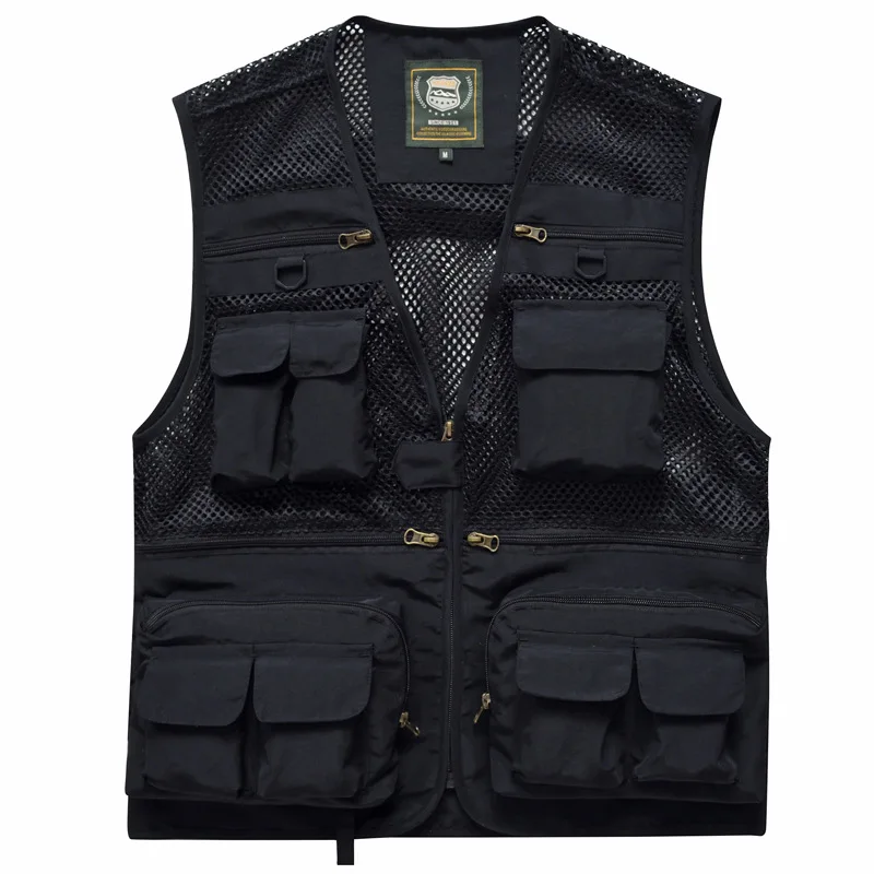 

Summer Thin Vest Men's Outdoor Fishing with Multiple Pockets for Quick Drying and Loose Fit, Oversized Camisole Vest