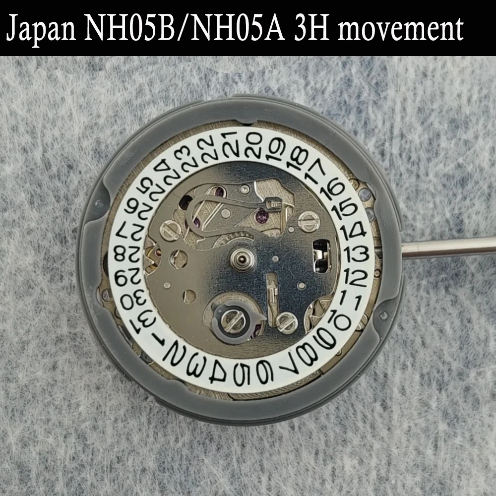 Japan Genuine NH05 NH05A NH05B Mechanical Movement 24 Jewels Skeleton Mechanism Modification Automatic Watch Replace Movement
