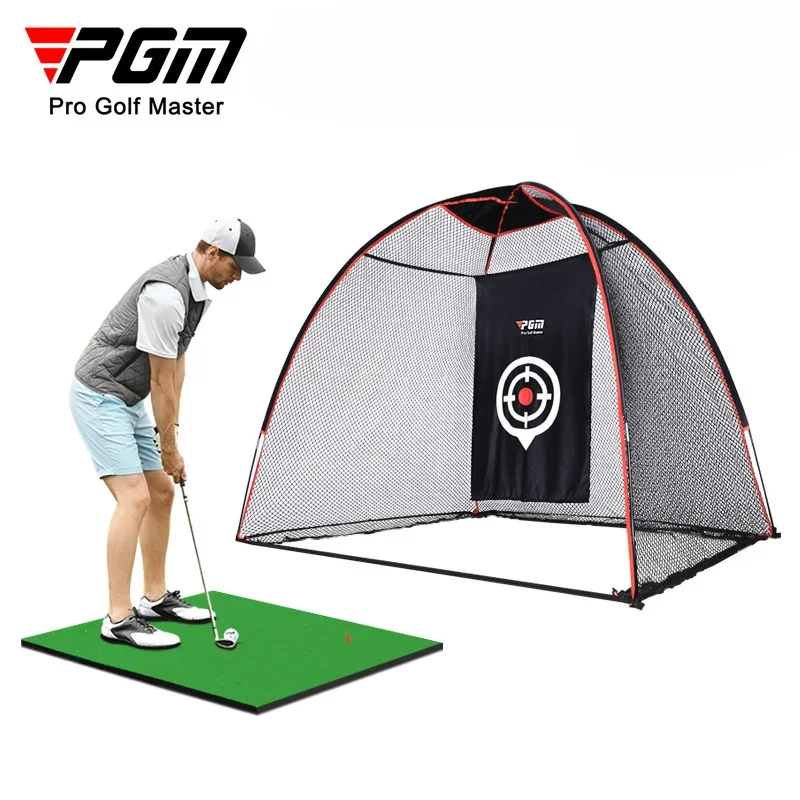 PGM Indoor Outdoor Golf Super Durable Practice Net Swing Chip Trainer Fiber Rod/warp Knitted Mesh/oxford Cloth Golf Accessories