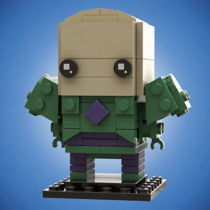 130 деталей MOC Lexx Luthor Brickheadz Super Heroes DCD: Конструктор Супермен, строительные блоки, игрушки для детей, рождественские подарки