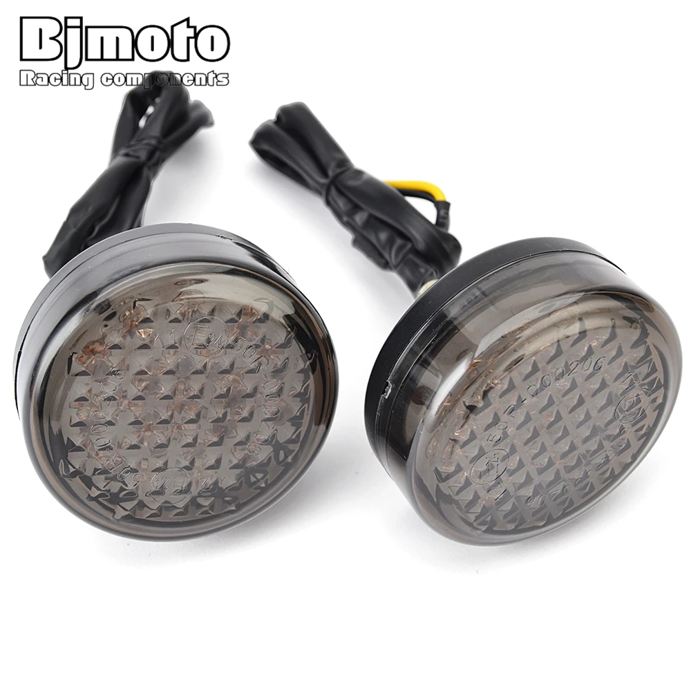 10mm Pair Motorcycle LED Turn Signals Light Blinker Lamp For Yamaha Kawasaki Honda Suzuki clignotants moto led 12V