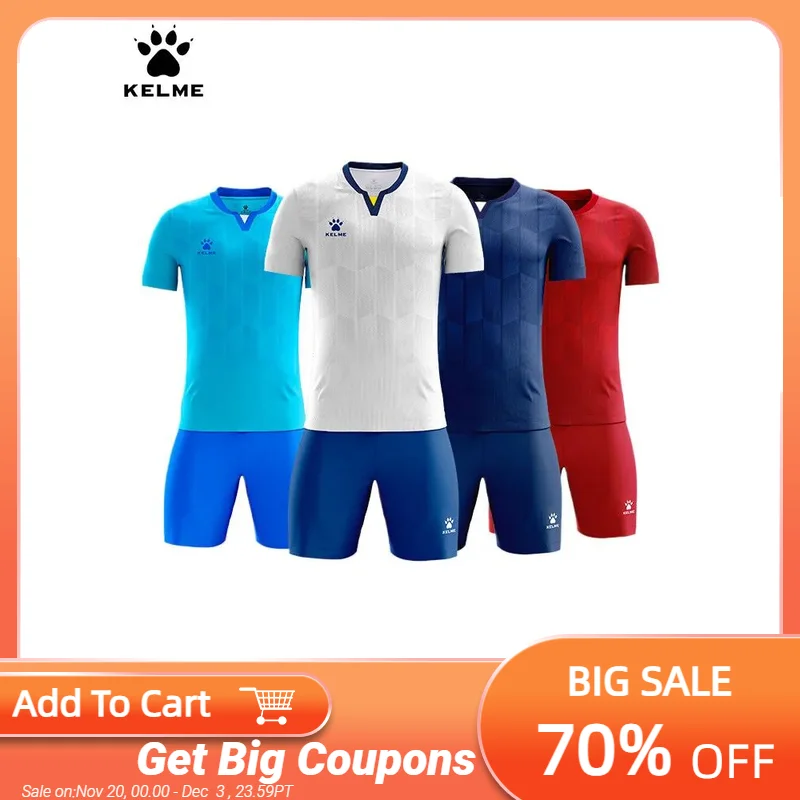 

Футбольный костюм Kelme, индивидуальный комплект, лето 2024, шорты для бега на открытом воздухе, шорты с короткими рукавами, баскетбольный костюм, футбольная майка