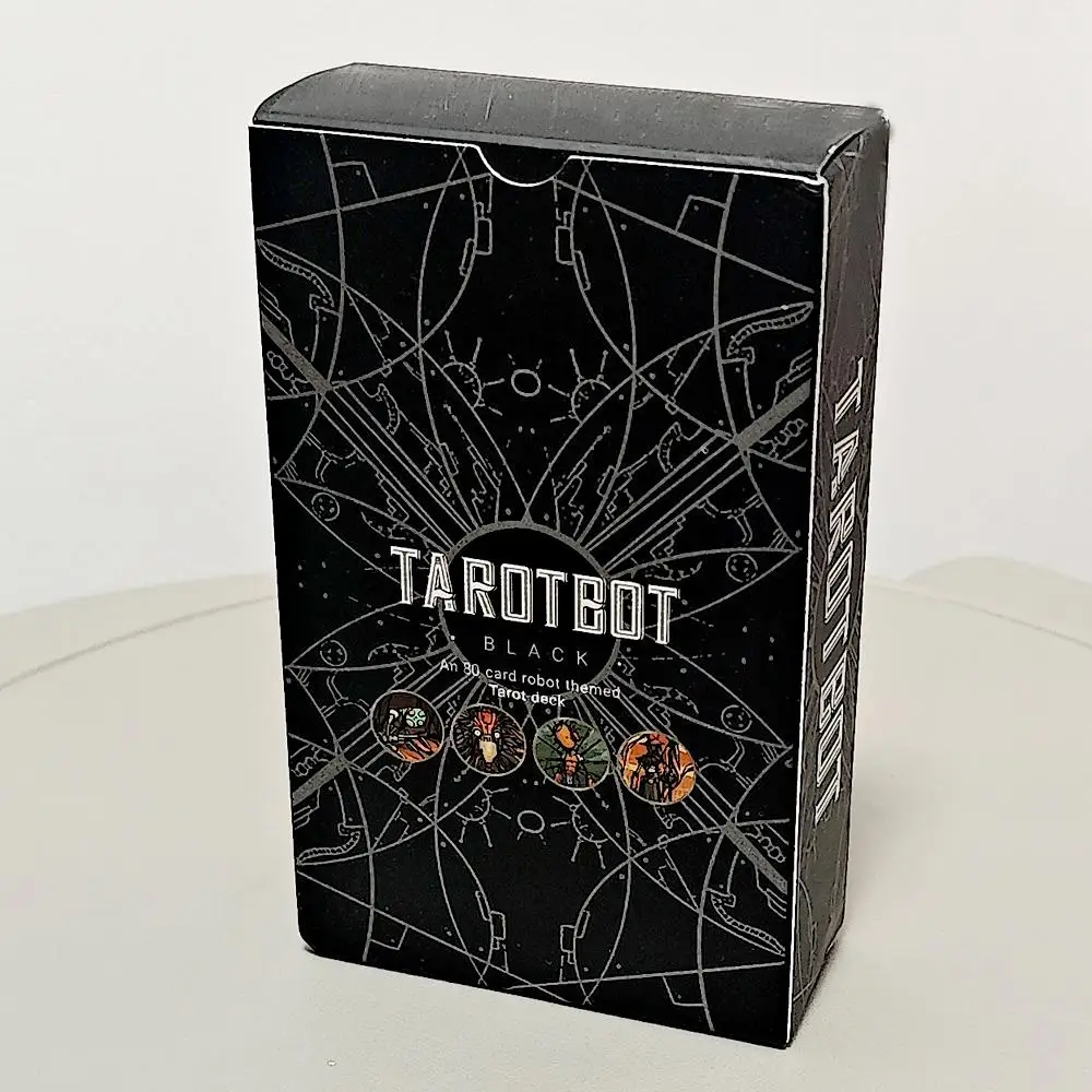 12*7cm Tarotbot A Robot Themed Tarot Deck 80 Pcs Robot Cartoon Tarot Cards Based on Rider System