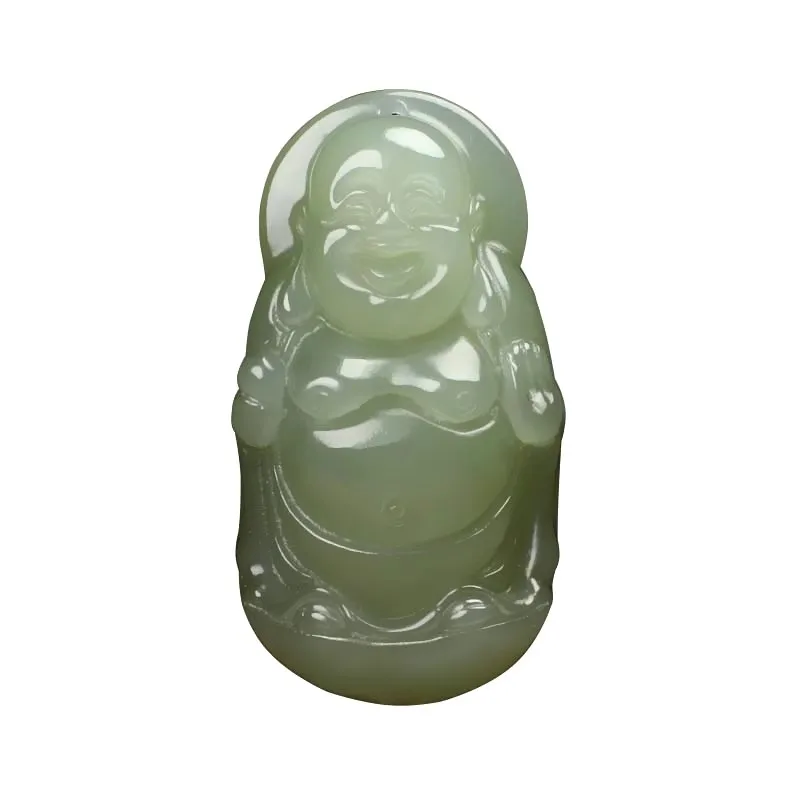 Natural Genuine Maitreya Hetian Jade Pendant