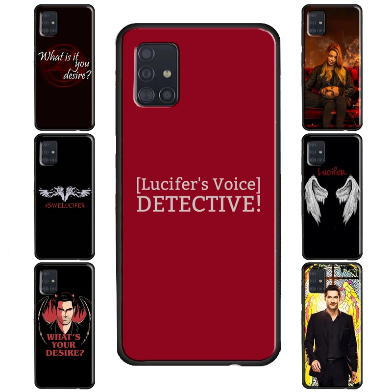 American TV Lucifer Case For Samsung Galaxy S20 FE S22 S21 Ultra S8 S9 S10 Note 10 Plus S10e Note 20 Ultra