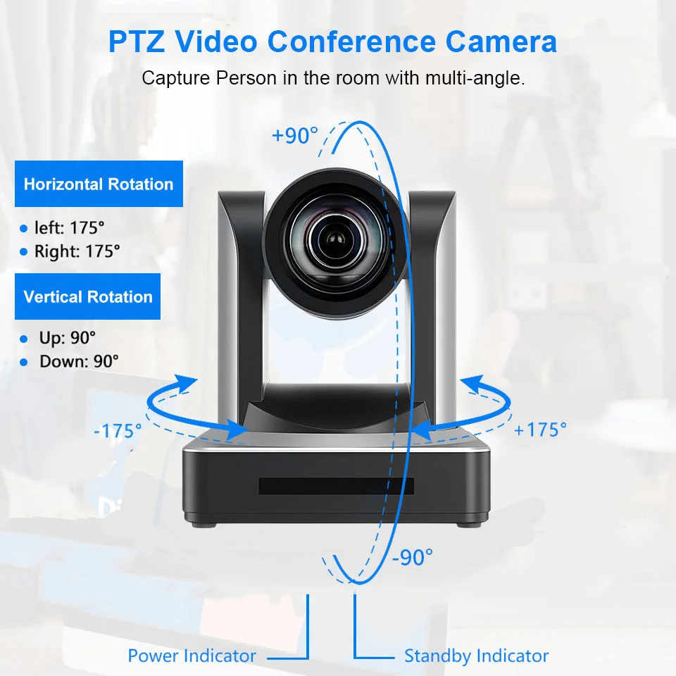 NDI PTZ Conference Camera 12X 20X 30X Meeting Zoom 60fps USB HDMI LAN SDI Video Camera for Youtbe Church Broadcast Freeshiping