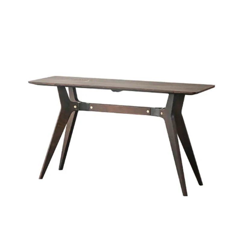 

Nordic solid wood furniture living room neoclassical oak porch table model room villa model room decorative side table furniture