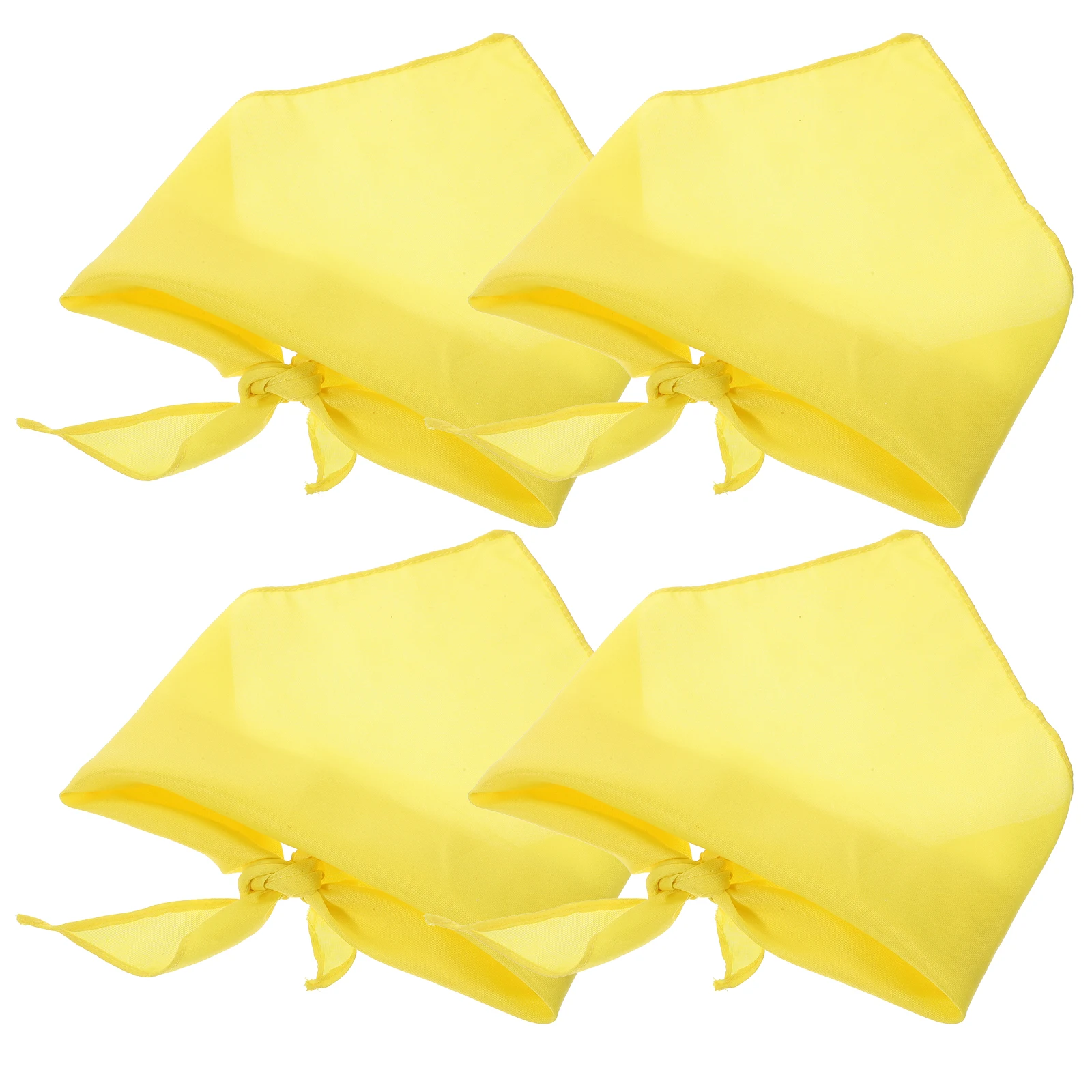 4pcs Dog Large Size Polyester Triangle Scarf Dog Polyester Bandana Pet Photo Prop Washable Outdoor Party Decor Accessory