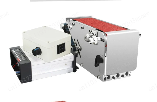 Desktop Belt Polisher Grinder 400W Power, Multi-purpose Cutter Sharpener DIY Sanding Machine Comes with 10 Sand Belts