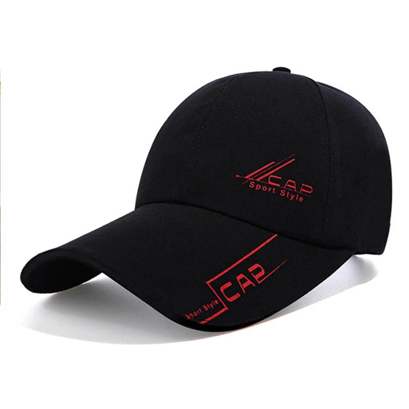 Korean Version Sun Hats Long Visor Large Head Man Big Size Causal Peaked Hats Cool Fishing Hat Man Plus Size Baseball Caps