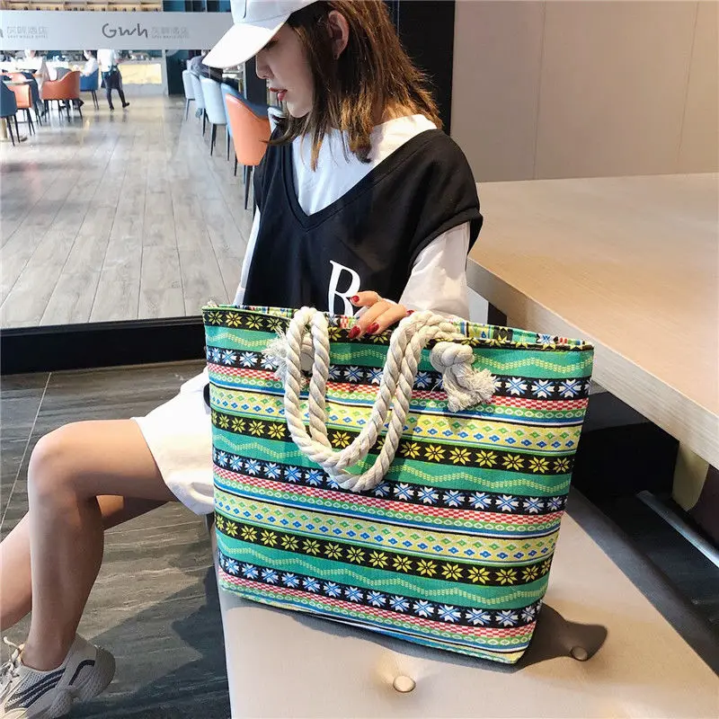 Ladies Shoulder Bags Mommy Bags Canvas Tote Bag Travel Boho Tote Bags Fashion Women Bags bolsos de mujer handbag sac cabas