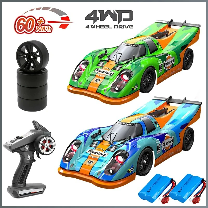 JJRC C8806 RC Car 2.4G Drift Racing 4WD 60km/h 1:16 High Speed Brushless Drive Vehicle Competitive Supercar Off Road Racing Toys