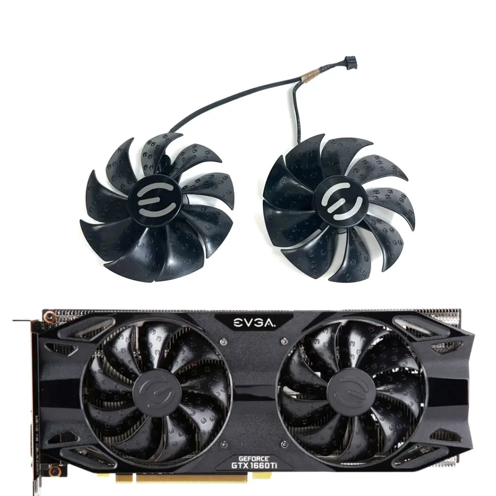 Ventilador de Refrigeración para Tarjeta de Video GPU NUEVO de 87MM 4PIN PLA09215S12H RTX 2060 GTX 1660 para EVGA GTX1660 1660TI XC RTX2060 SC Ultra Cooler