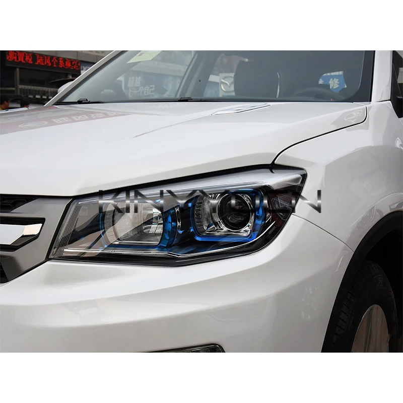 LHD Car Front Bumper Headlight Headlamp Cover For Changan CS75 2013-2017 Front Headlamp Head lights