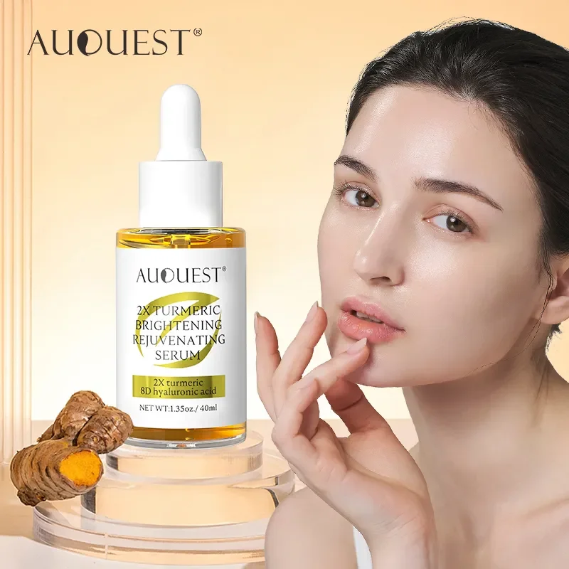 AUQUEST Dark Spot Serum Hyaluronic Acid Whitening Vitamin C Face Serum Turmeric Collagen Facial Skin Care Beauty