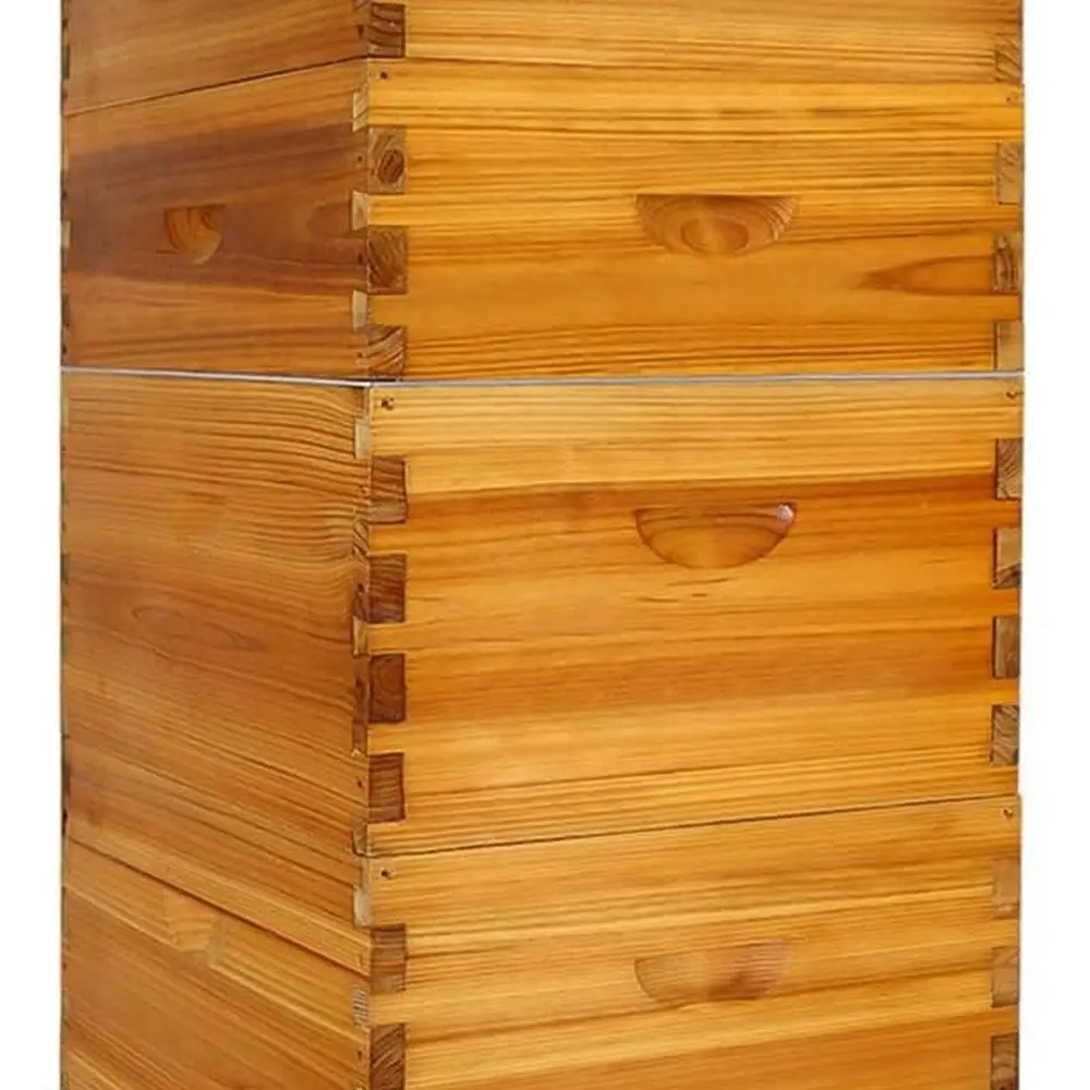 

Набор для улья Langstroth: 10 вощеных рамок, 2 коробки для глубоких буров и 2 средних принадлежности для начинающих пчеловодства.