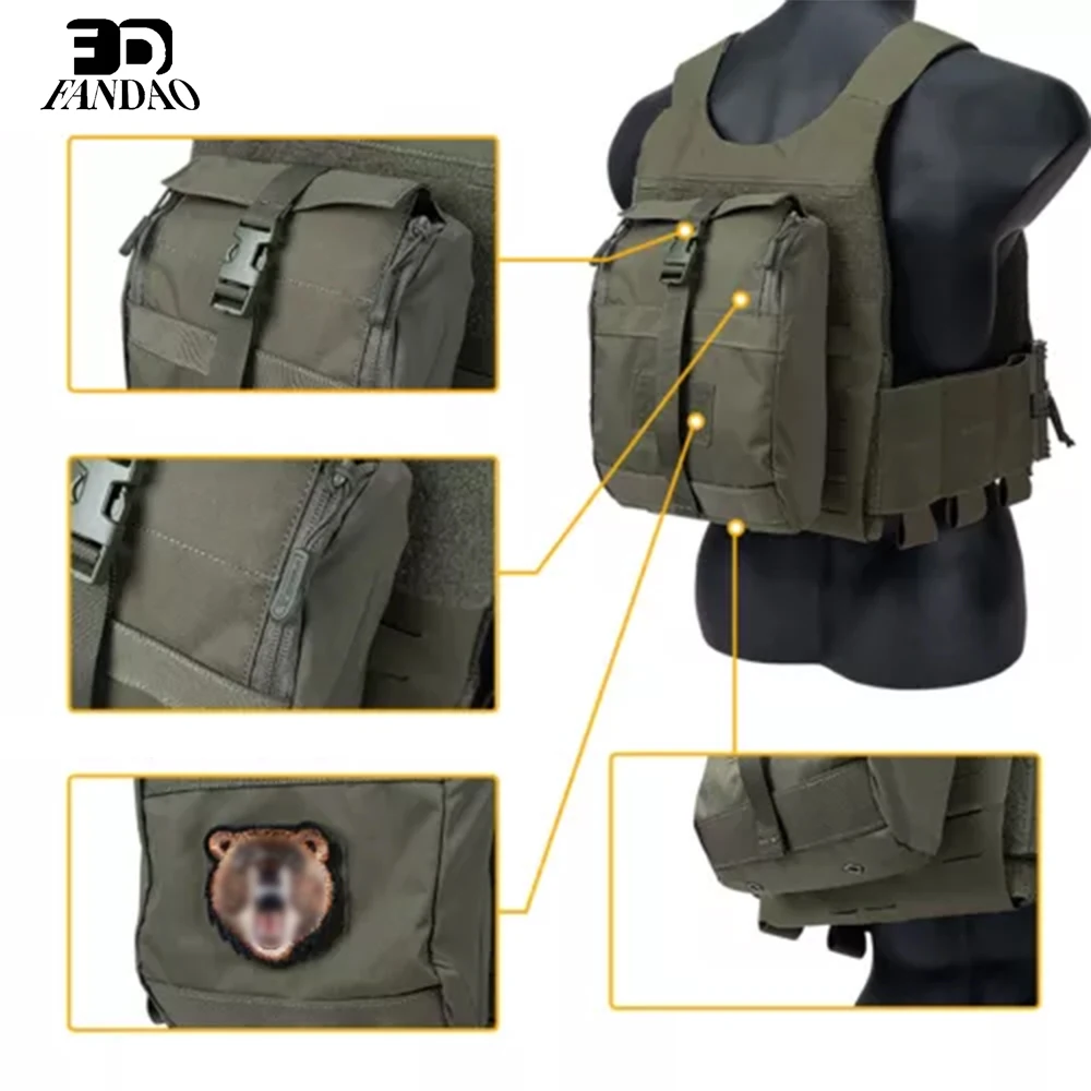 

Tactical MOLLE GP Pouch, Airsoft Hunting Utility General Bag Outdoor Multifunctional Large Capacity Pouch for Paintball Shooting