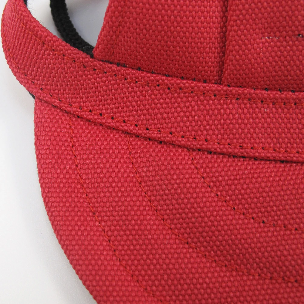 

Baseball Cap Denim Material Comfortable Soft Dogs Accessories Red Color Medium Large Breed Outdoor Bucket Hat Pet Peaked Cap Dog