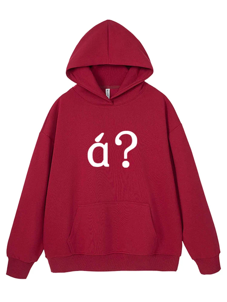 Question Fun Pattern Kapuzenpullover Frühling und Herbst 2024, neue lockere Mode-Hoodies