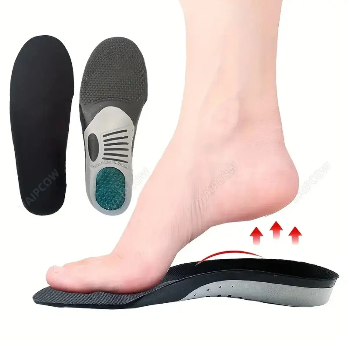 1Pair Orthopedic Insoles Orthotics Flat Foot Health Sole Pad For Shoes Insert Arch Support Pad Plantar Fasciitis Feet Care Pads