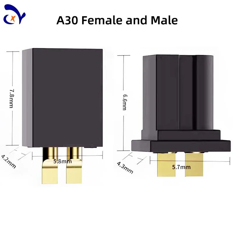 5PCS A30 plug 1S hollow cup small brushless remote control small four axis copper tube plug high-energy GNB