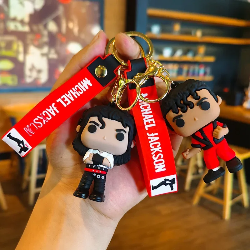 Oferta Imperdível: Chaveiro Michael Jackson, Boneco de Ídolo Musical, Presente de Aniversário, Em Estoque