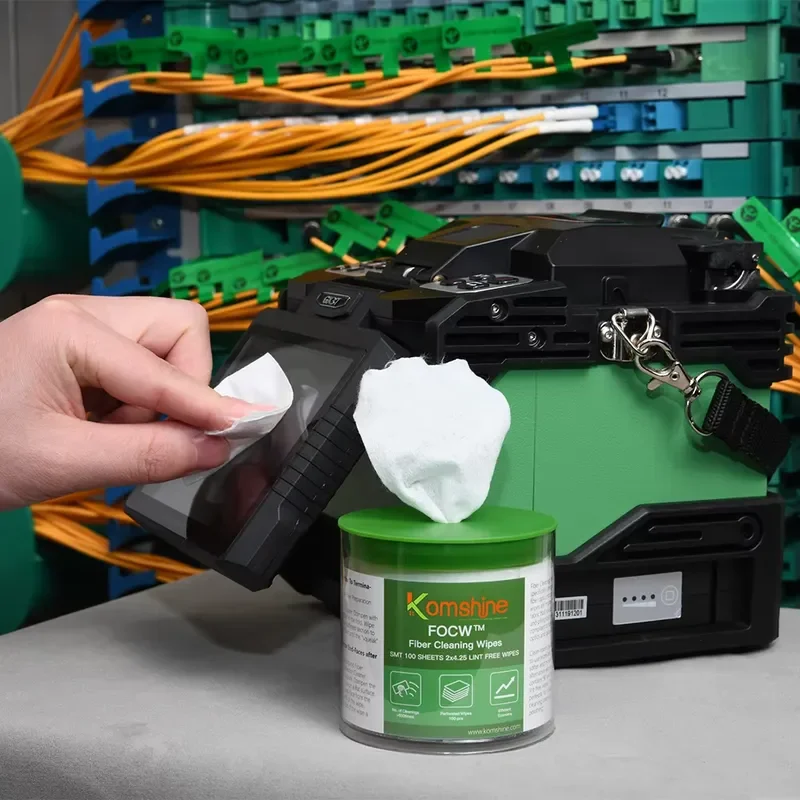 Dust Free Tissue KOMSHINE Dust-free Paper FTTH Cleaning Paper Fiber Cleaning Wipes FOCW Cleaning Tool