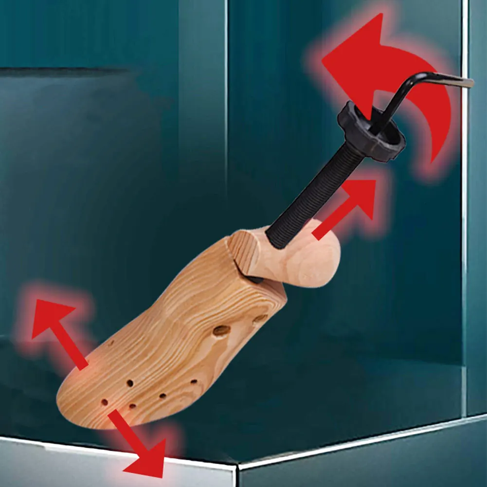 Barella per scarpe in legno Lunghezza regolabile Larghezza Alberi per scarpe Scarpe Shaper Rack Estensore per scarpe professionale per uomo Donna