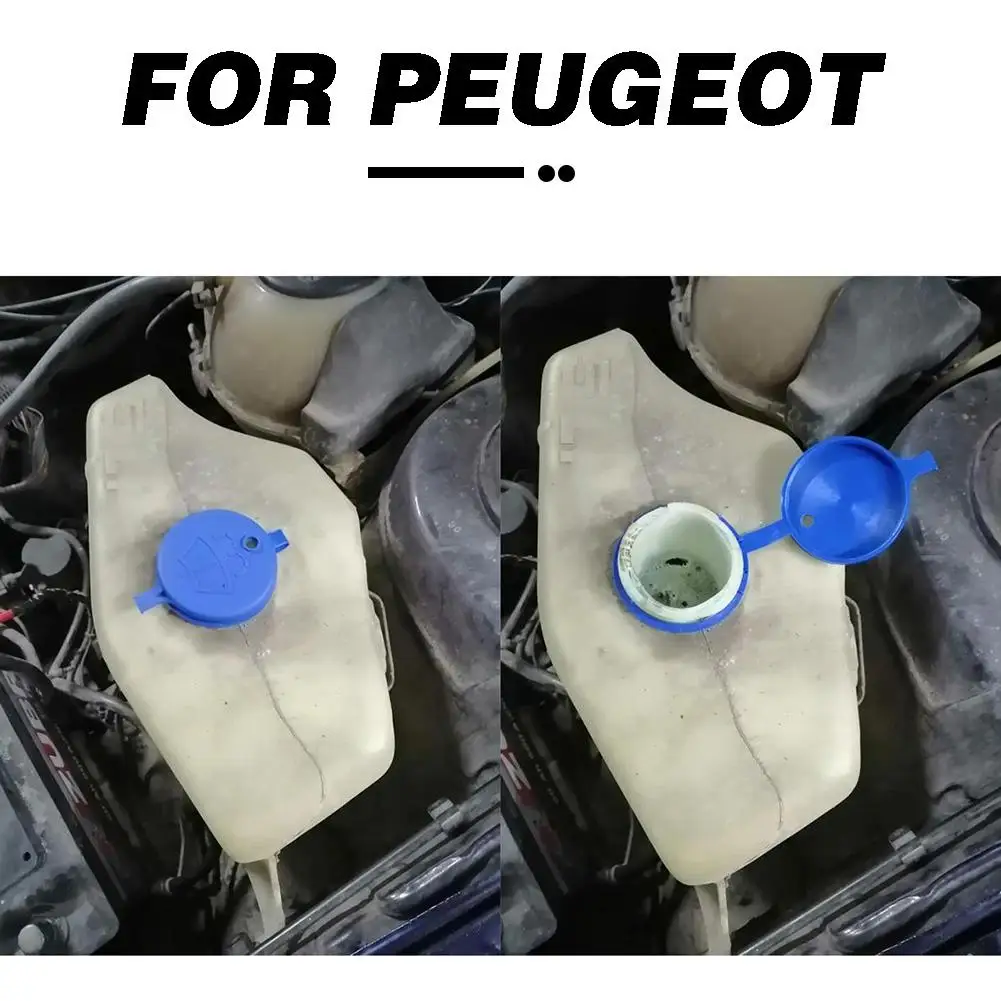 1Pcs Car Windshield Wiper Washer Fluid Reservoir Lid Cover Tank Bottle Pot Cap for Peugeot 307 206 408 308 207 C2