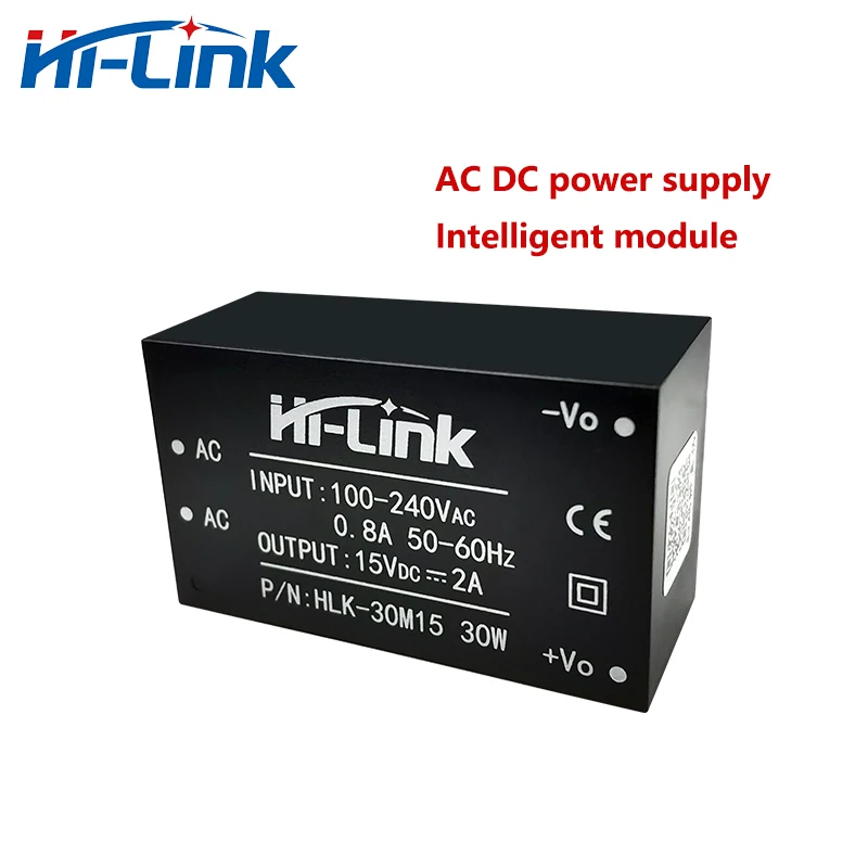 2pcs/lot HLK-30M15 Free Shipping Hi-Link AC DC Step Down Intelligent Module 30W 15V 2A Output Power Supply Smart Home