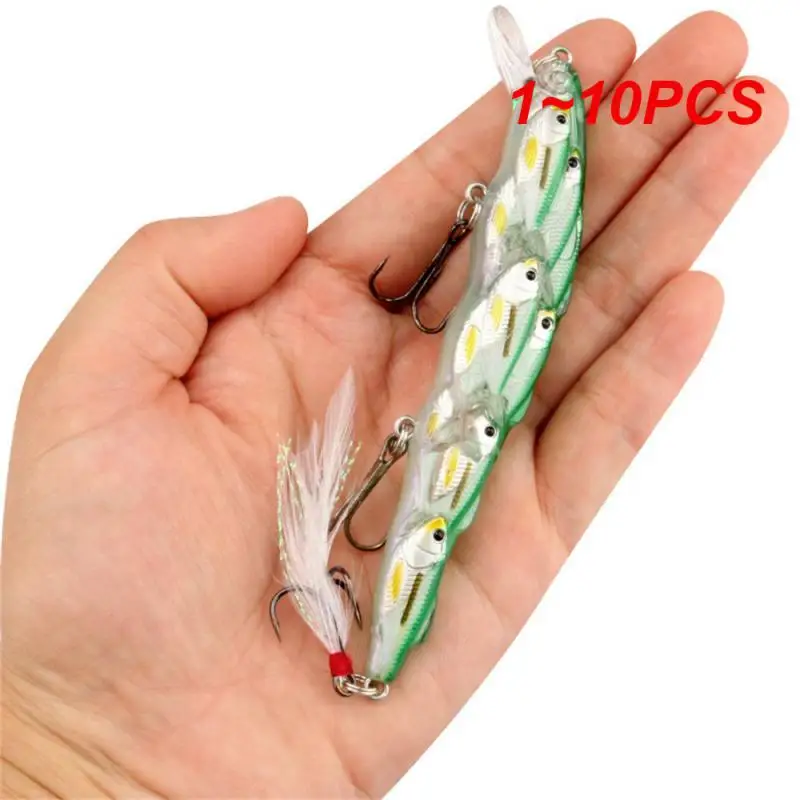 

1~10PCS Floating Wobblers Minnow Fishing Lure115mm/15g Artificial Hard Bait Bass Plastic Fish Crankbait Jig Carp Fishing tackle