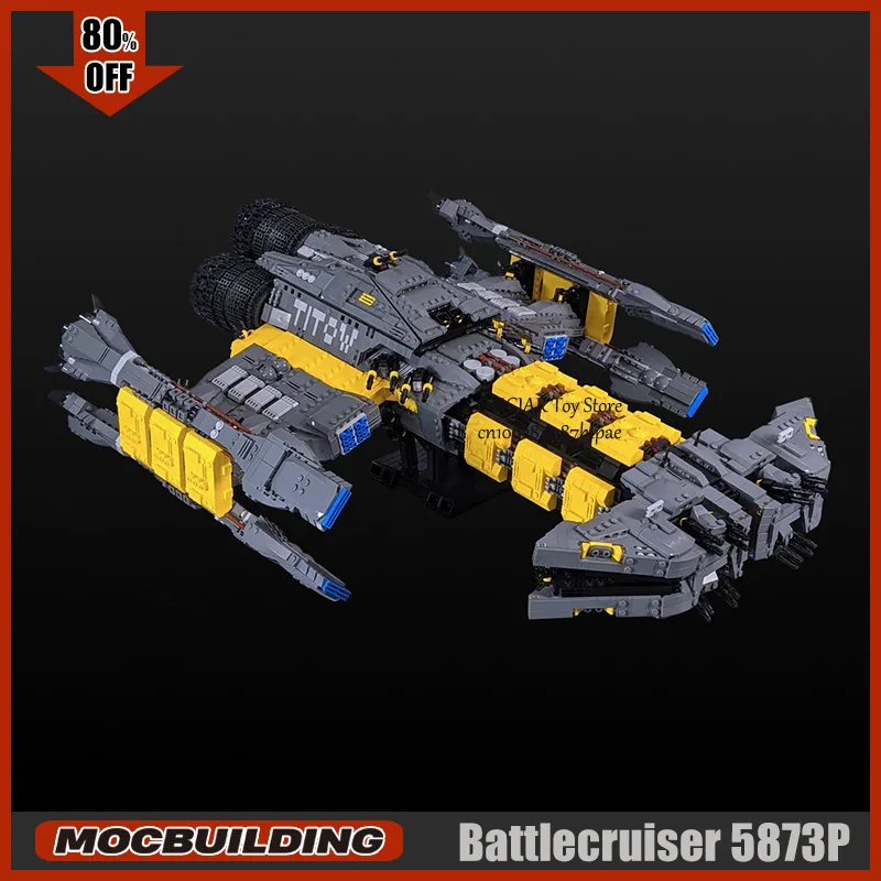 MOC Space Battle Battlecruiser Building Blocks StarCraft Model Technology Bricks Puzzle DIY  Assembly Creative Toys Xmas Gifts