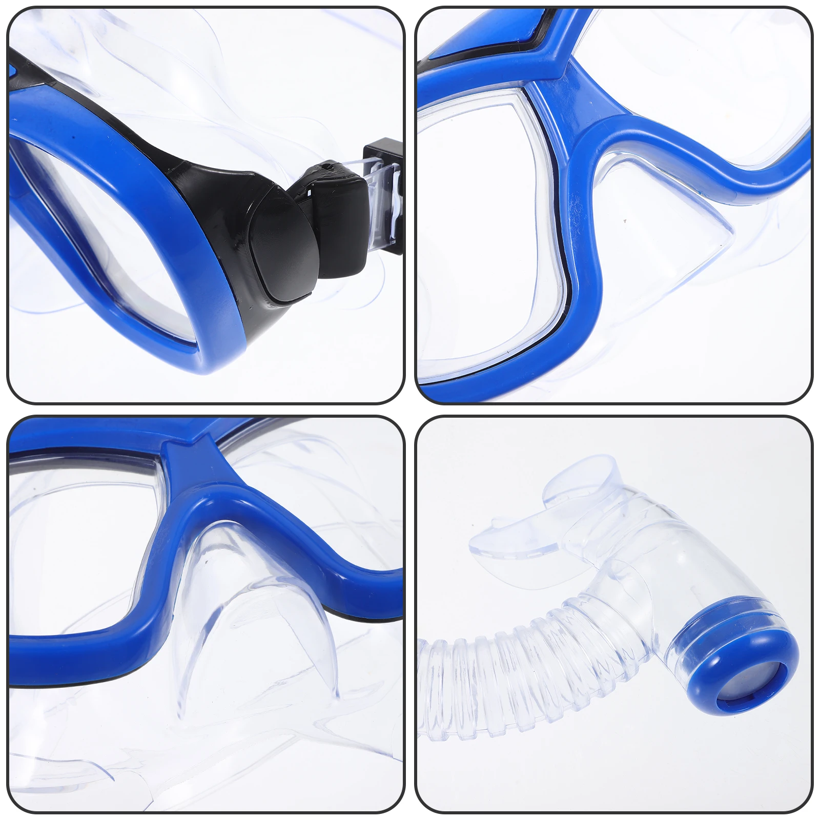 

1Set Snorkeling Mask Set Professional Leakproof Scuba Gear Portable Multi-Function Snorkel Clip Diving Accessory