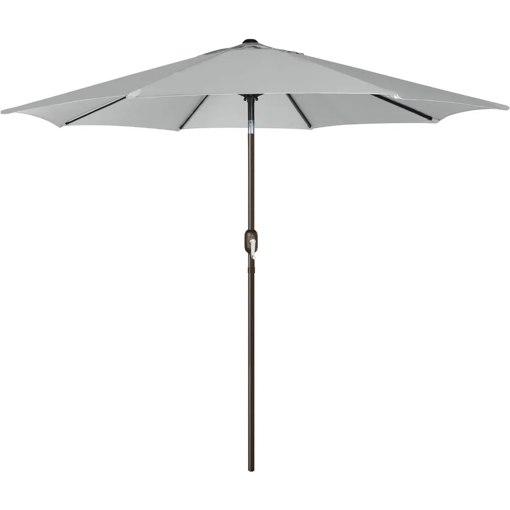 

Blissun 9' Outdoor Patio Umbrella, Outdoor Table Umbrella, Yard Umbrella, Market Umbrella with 8 Sturdy Ribs, Push Button Tilt