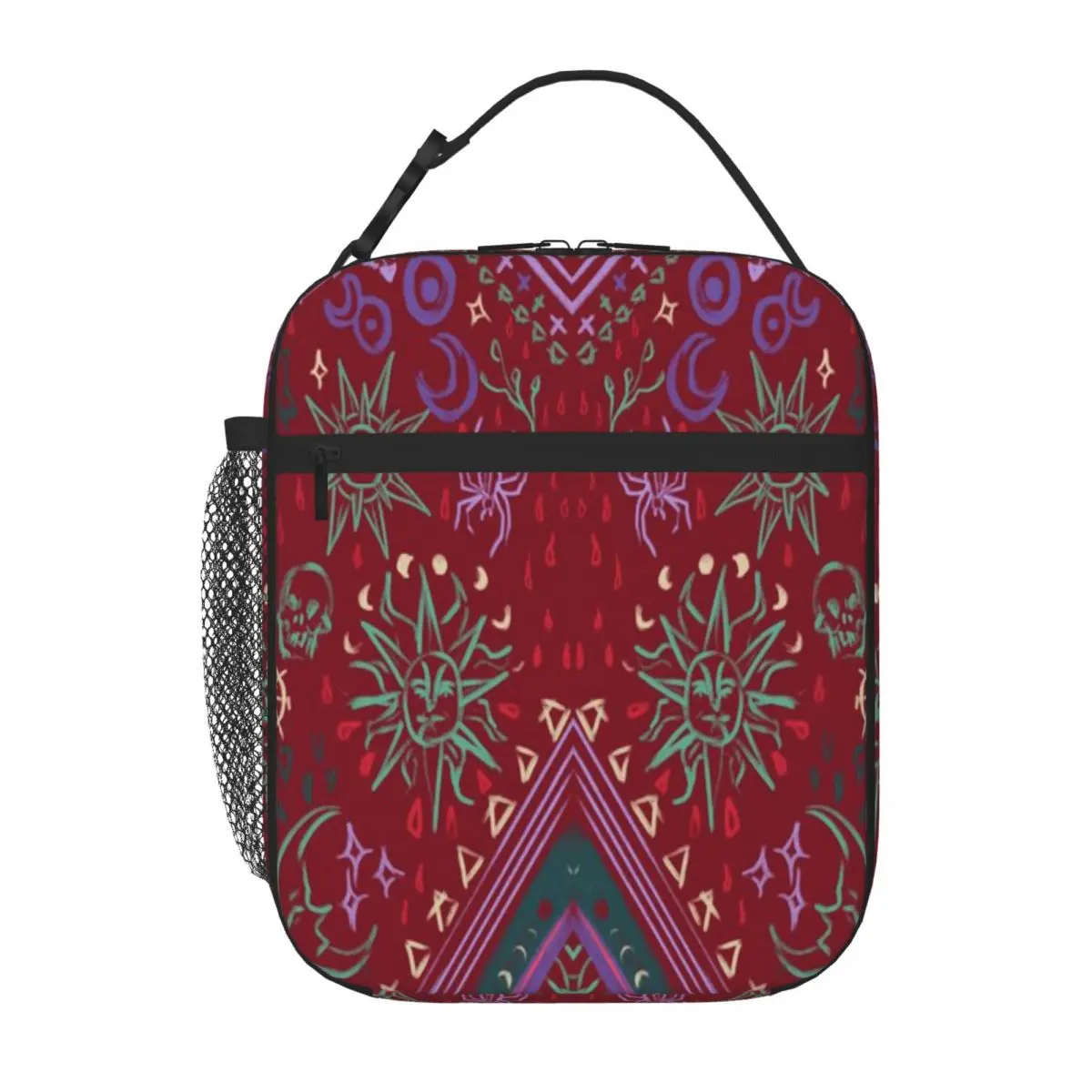 Hot Sale Mollymauk S Coat Front Panels Splicing Color Large Lunch Bag Hiking Snack Nylon Lunch Bag