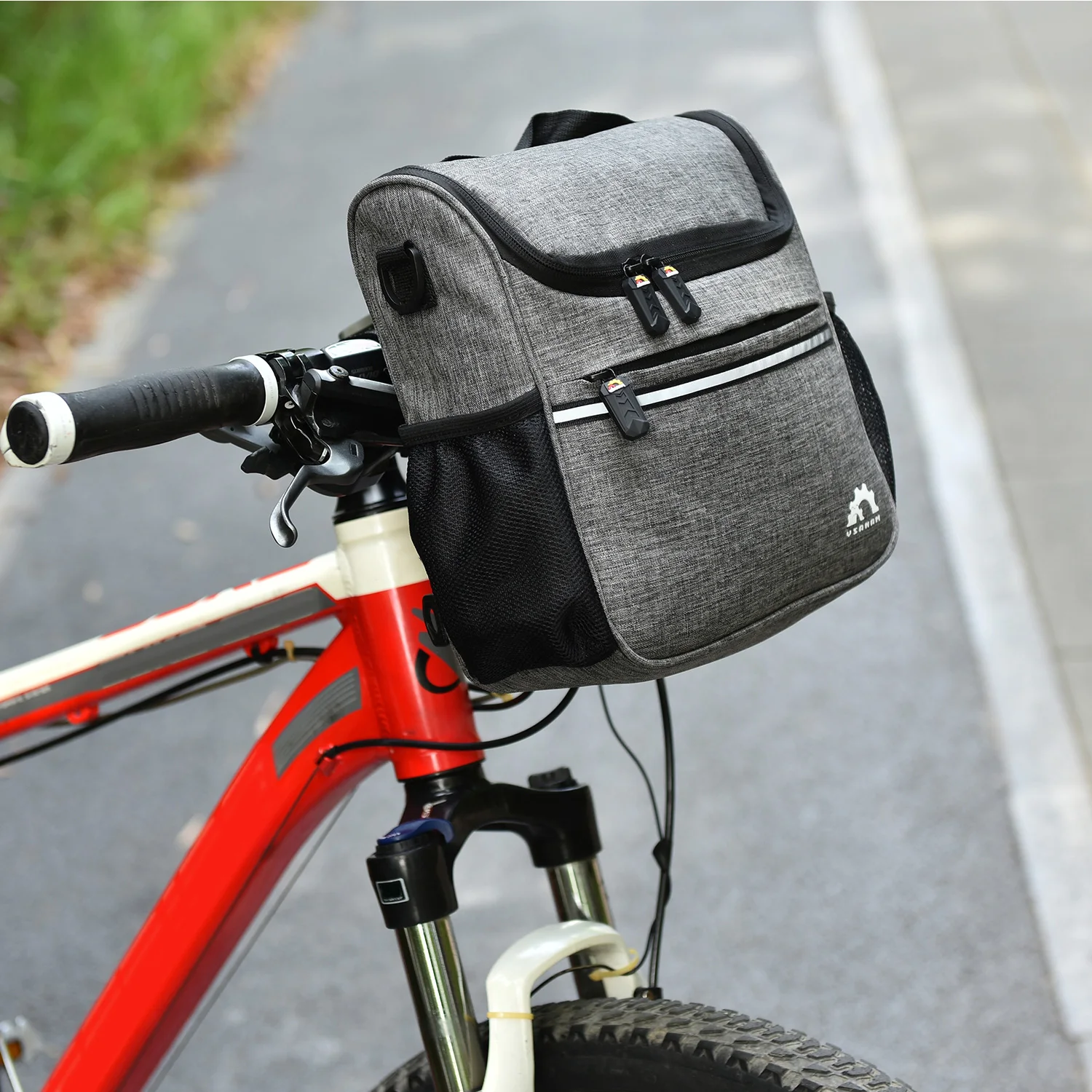 Waterproof Bike Handlebar Insulated Cooler Bag Front Bag Mountain Road Bicycle Cycle Handlebar Basket Bag Pannier Shoulder Bag