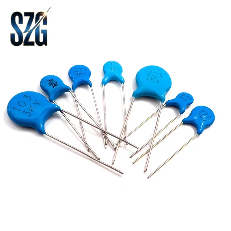 20 Peças/Lote Capacitor Cerâmico DIP de Alta Tensão 1KV 33PF 82 100 220 470PF 1NF 2.2NF 4.7NF 10NF 22NF 100NF 471 222 223 471 103 104