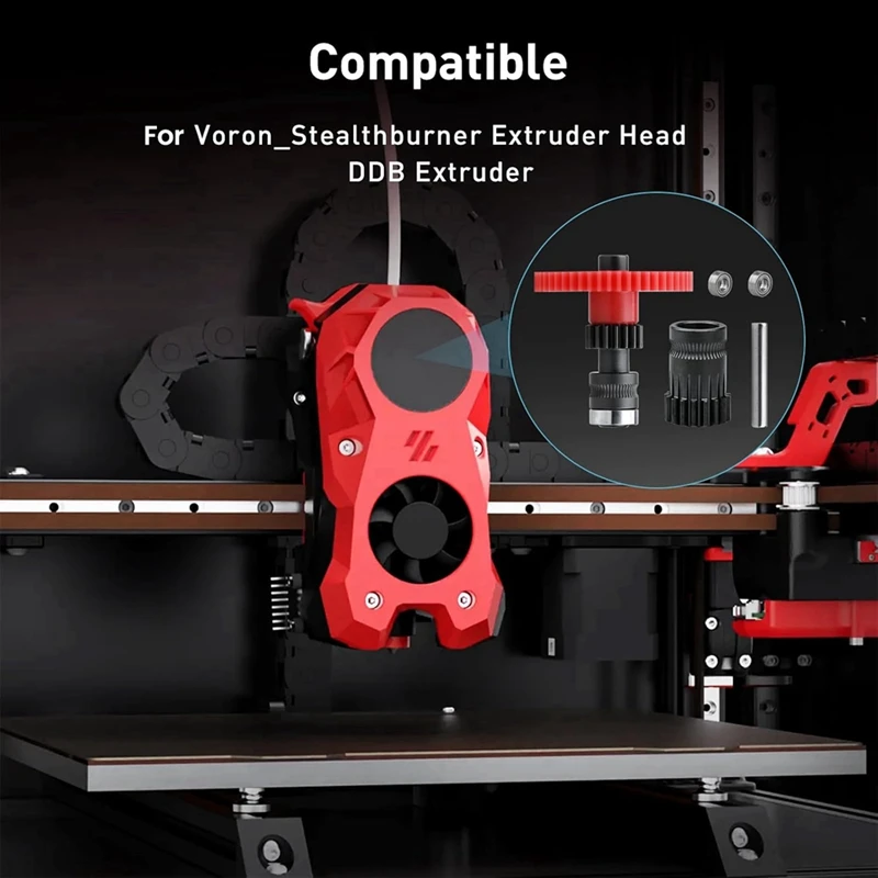 ABKJ-Extruder Gears For 3D Printers, Extruder Universal Gear Extruder, High Precision Dual Direct Drive Kit