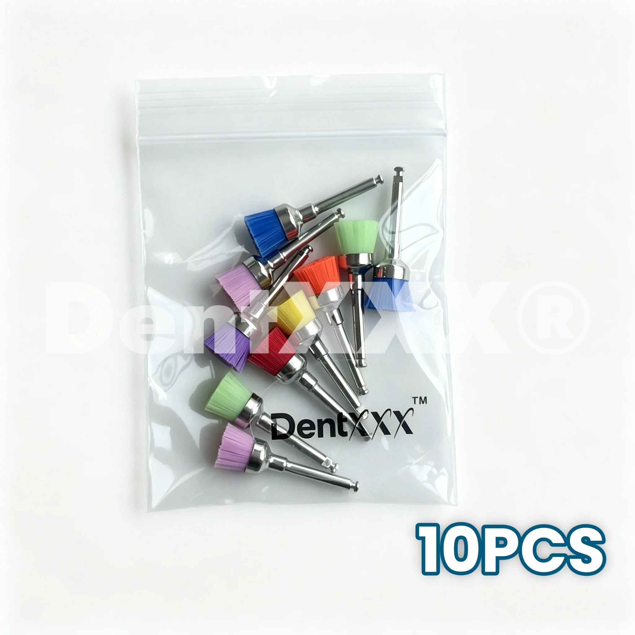 10/50/100 Stück farbige Schüssel-Polierköpfe aus Nylon, perfekte Passform, Einwegbürsten, zum Polieren und Reinigen – Detail 4