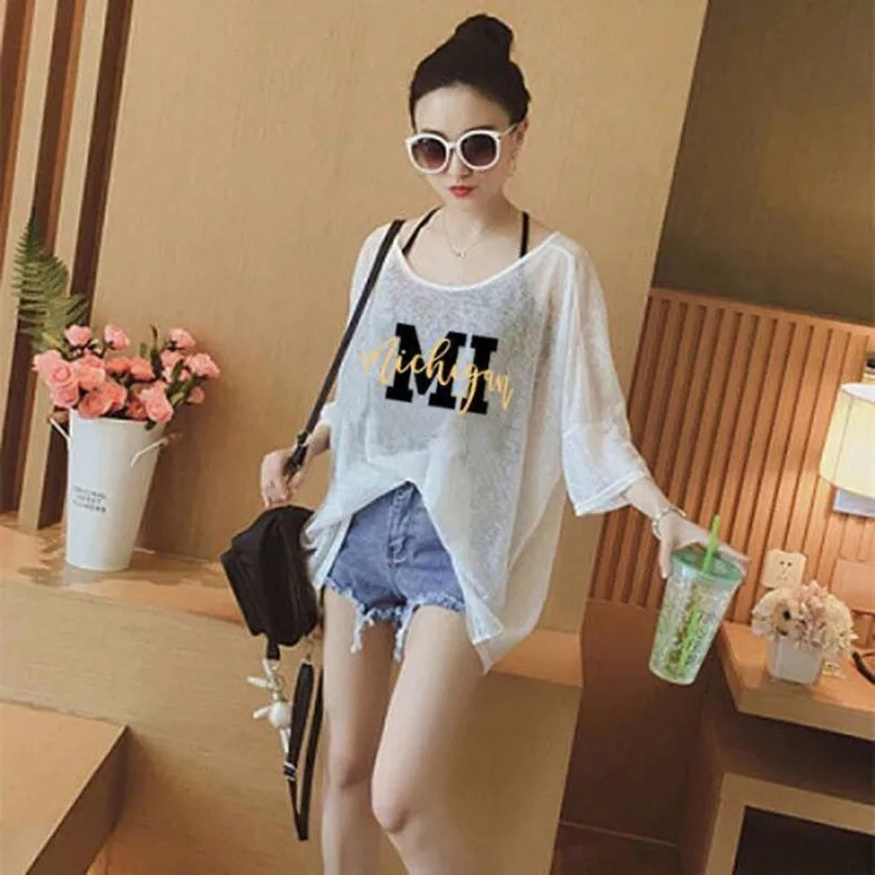 Sunscreen Jacket Short Sleeved T-shirt 2023 New Summer Korean Version Loose and Versatile Top+tank Top Two-piece Set