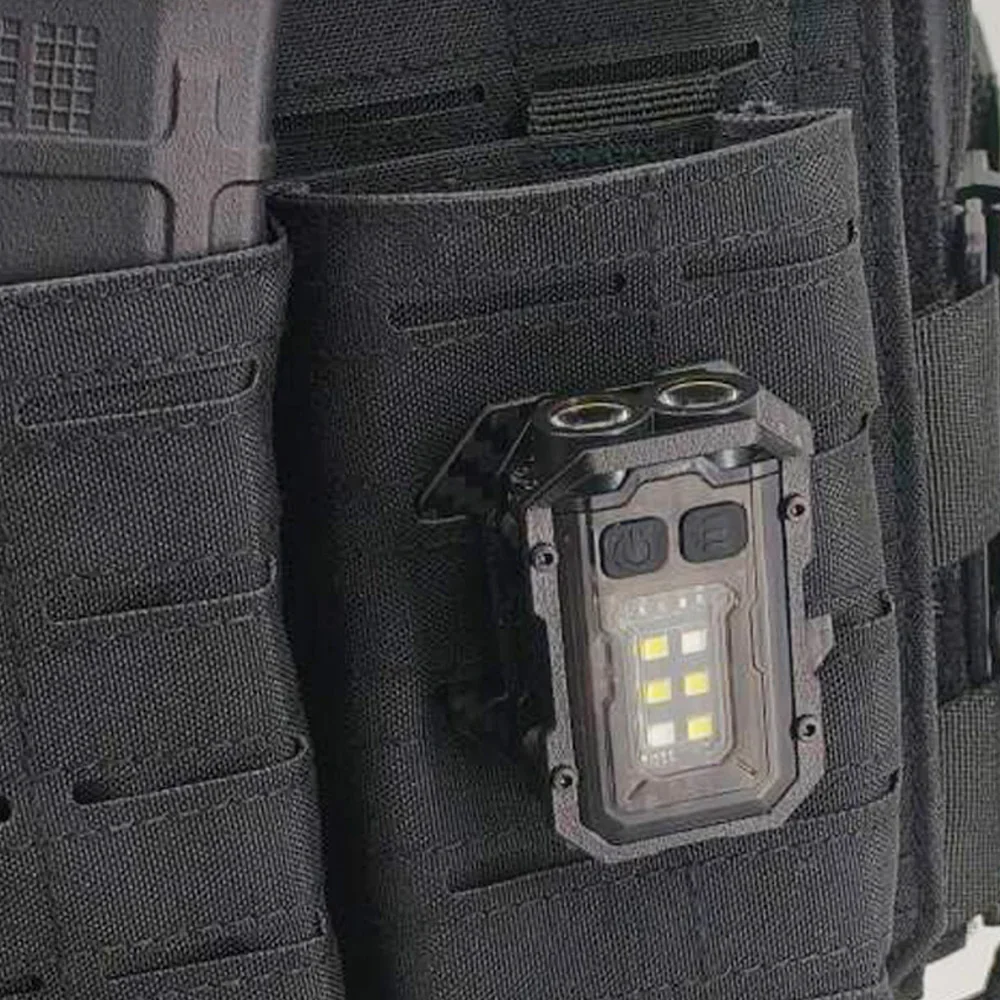

New EDC Tactical Flashlight Portable Mini Light Outdoor Camping Hiking Tools For Tactical Vest Molle System 25mm Backpack Strap